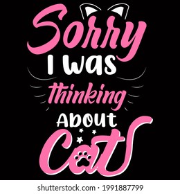 Cat lover Vector Illustration for T-shirt vector, Coffee Mug, Poster, Sticker, Pattern, Pillow Cover, Musk Design