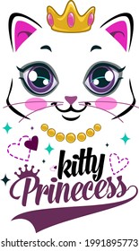 Cat lover Vector Illustration for T-shirt vector, Coffee Mug, Poster, Sticker, Pattern, Pillow Cover, Musk Design