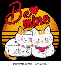 Cat lover Vector Illustration for T-shirt vector, Coffee Mug, Poster, Sticker, Pattern, Pillow Cover, Musk Design