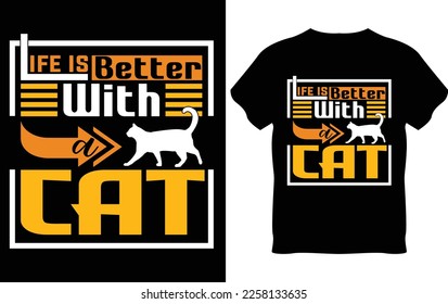 Cat Lovers, Best and Unique copyright free T-shirt Design