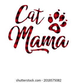 cat mama funny cat lover cute pet cat wo best design vector illustration for use in design and print poster canvas