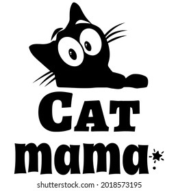 cat mama wo long ank op design vector illustration for use in design and print poster canvas