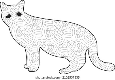  Cat mandala Coloring Book for cat lovers 