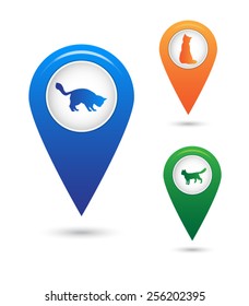 Cat map point icons 