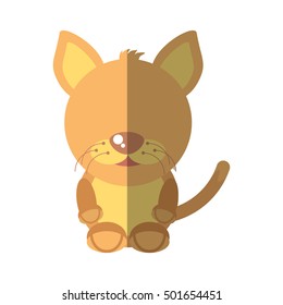 cat mascot cartoon isolated icon vector illustration design