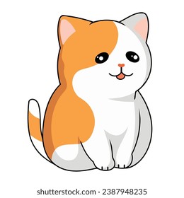 cat mascot domestic illustration isolated