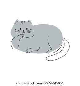 vector aislado de ilustración de mascota de gato