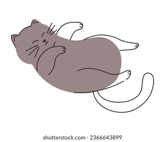 cat mascot isolated illustration vector