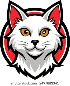 cat mascot logo vector illustration 