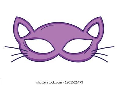 Cat mask cartoon