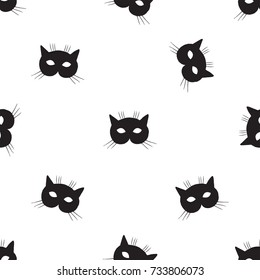 cat mask face pattern