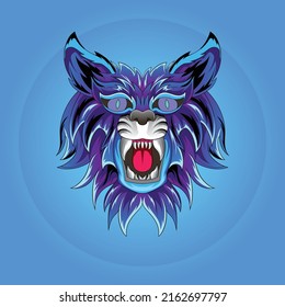 cat mecha cyborg beast head vector perfect for t-shirt design, merchandise, poster, sticker, etc