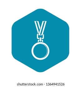 Cat medal icon. Simple illustration of cat medal vector icon for web design