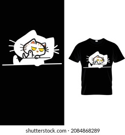 Diseño de camisetas bonitas para Cat meow