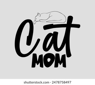 Cat Mom, cat design, cat ,cat bundle, design, quotes design