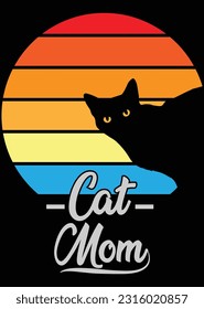 Cat Mom eps cut file for cutting machine