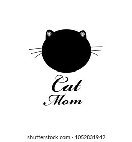 Cat Mom. Happy Mother's Day background