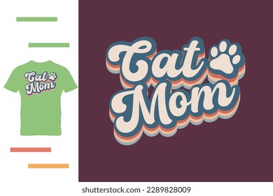 Cat mom t shirt design