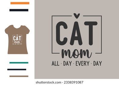 Cat mom t shirt design