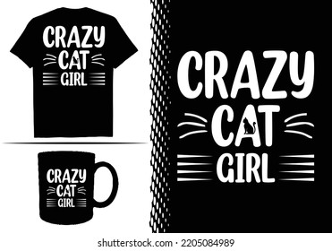 Cat Mom T-shirt Design Graphic Template