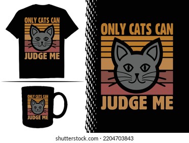Cat Mom T-shirt Design Template