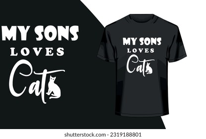 Cat mom typography t-shirt design.