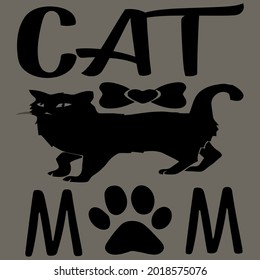 cat mom unisex crewneck best art design vector illustration for use in design and print poster canvas