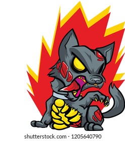 Cat Monster. Vector illustration