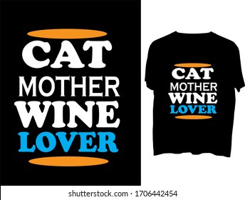 cat mother wine lover