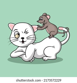 cat and mouse are friends