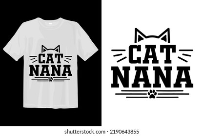 Cat Nana Svg T Shirt svg