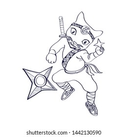 63 Cat Ninja Coloring Pages  Best HD