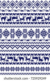 Cat Nordic  pattern illustration
