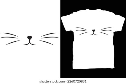 Nariz de gato, cara de gato, eps, descarga digital