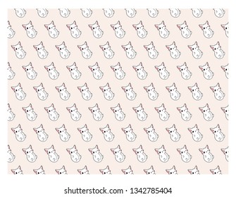 cat on a color background vector