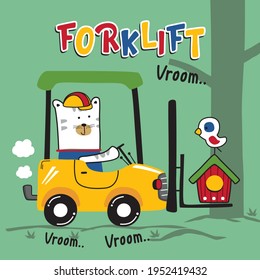 Forklift Comic High Res Stock Images Shutterstock