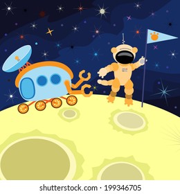The cat on the moon