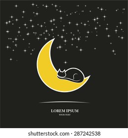 Cat on the moon