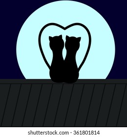 Cat on a roof
