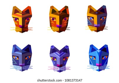 Cat Origami Color