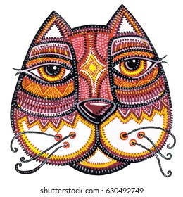 CAT, ornamental face animals