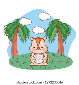 cat outdoors cartoon