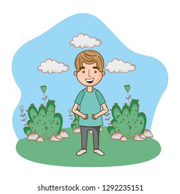 cat outdoors cartoon