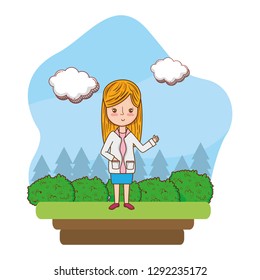 cat outdoors cartoon