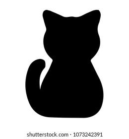 Cat outline black and white vector
kitten
