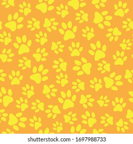 Cat pas print seamless pattern vector