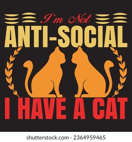 CAT WITH PATCHES FOR T-SHIRTS AND OTHER USES