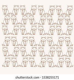 Cat pattern for background or cover