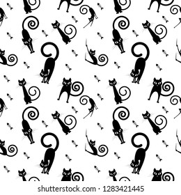 cat pattern background design