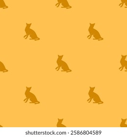 cat pattern background. cat silhouette pattern background. Seamless pattern with silhouettes of cats.